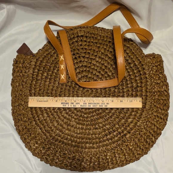 Brown Woven Tote Bag - Picture 3 of 5